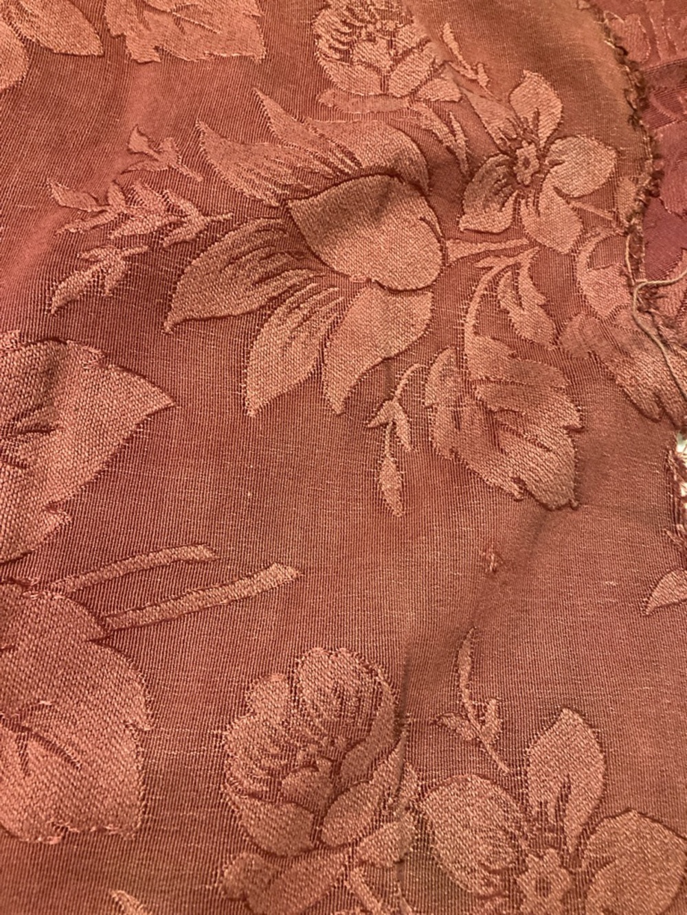 Fabulous 1930s velvet rayon fabric remnant - Picture 12 of 12
